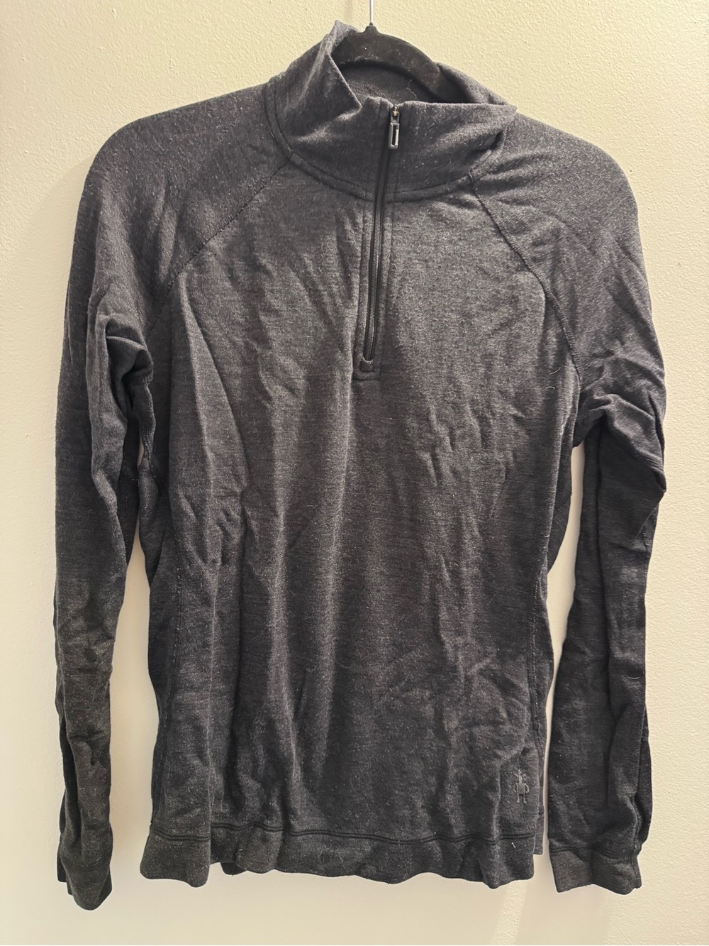 Smartwool Women's Dark Gray Half-Zip Turtleneck Sweater - L